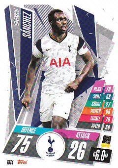 Davinson Sanchez Tottenham Hotspur 2020/21 Topps Match Attax CL #TOT04